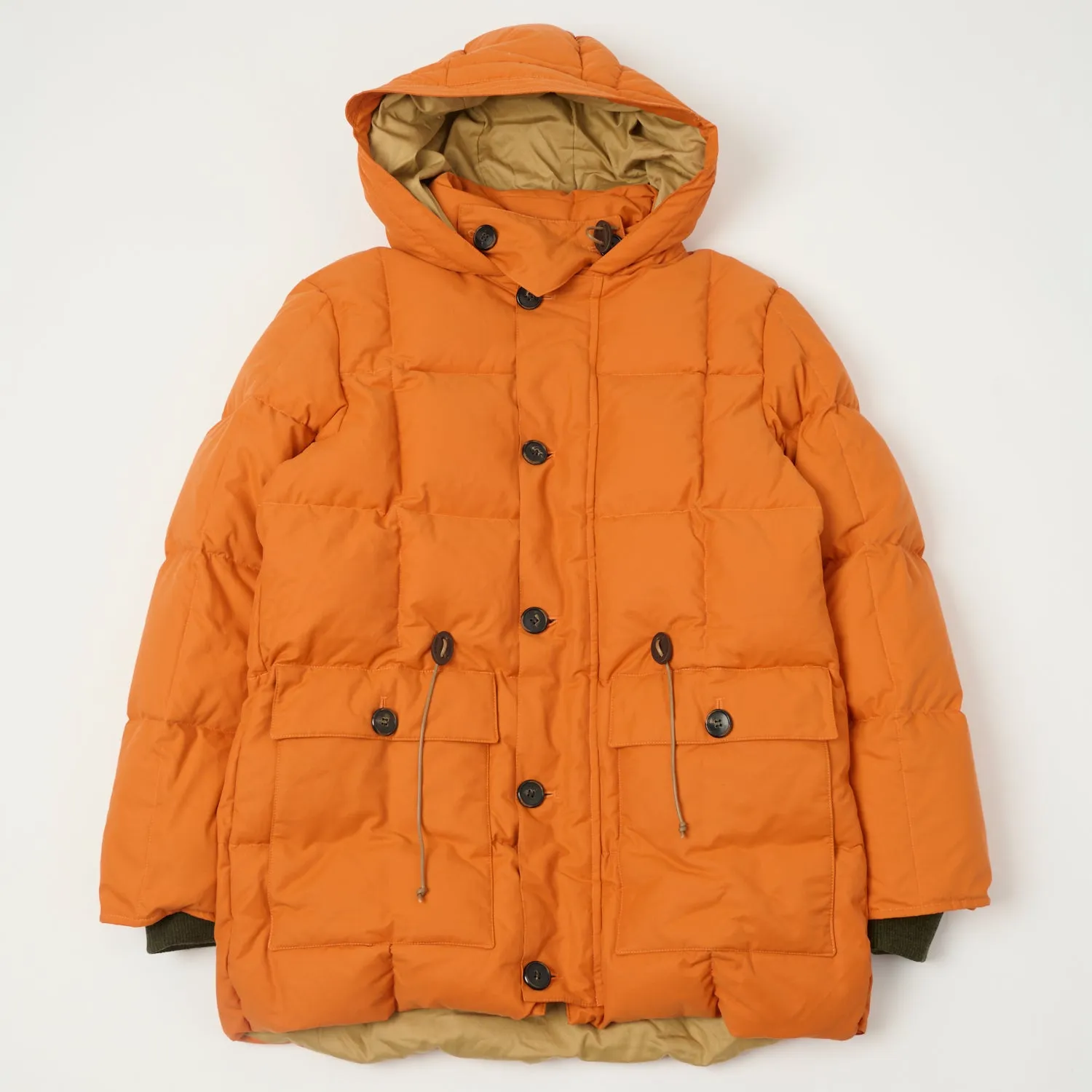 Shangri-La Heritage 'Presena' Quilted Down Jacket - Orange