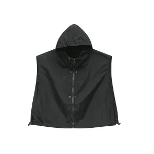 Sleeveless Hooded Zip Jacket