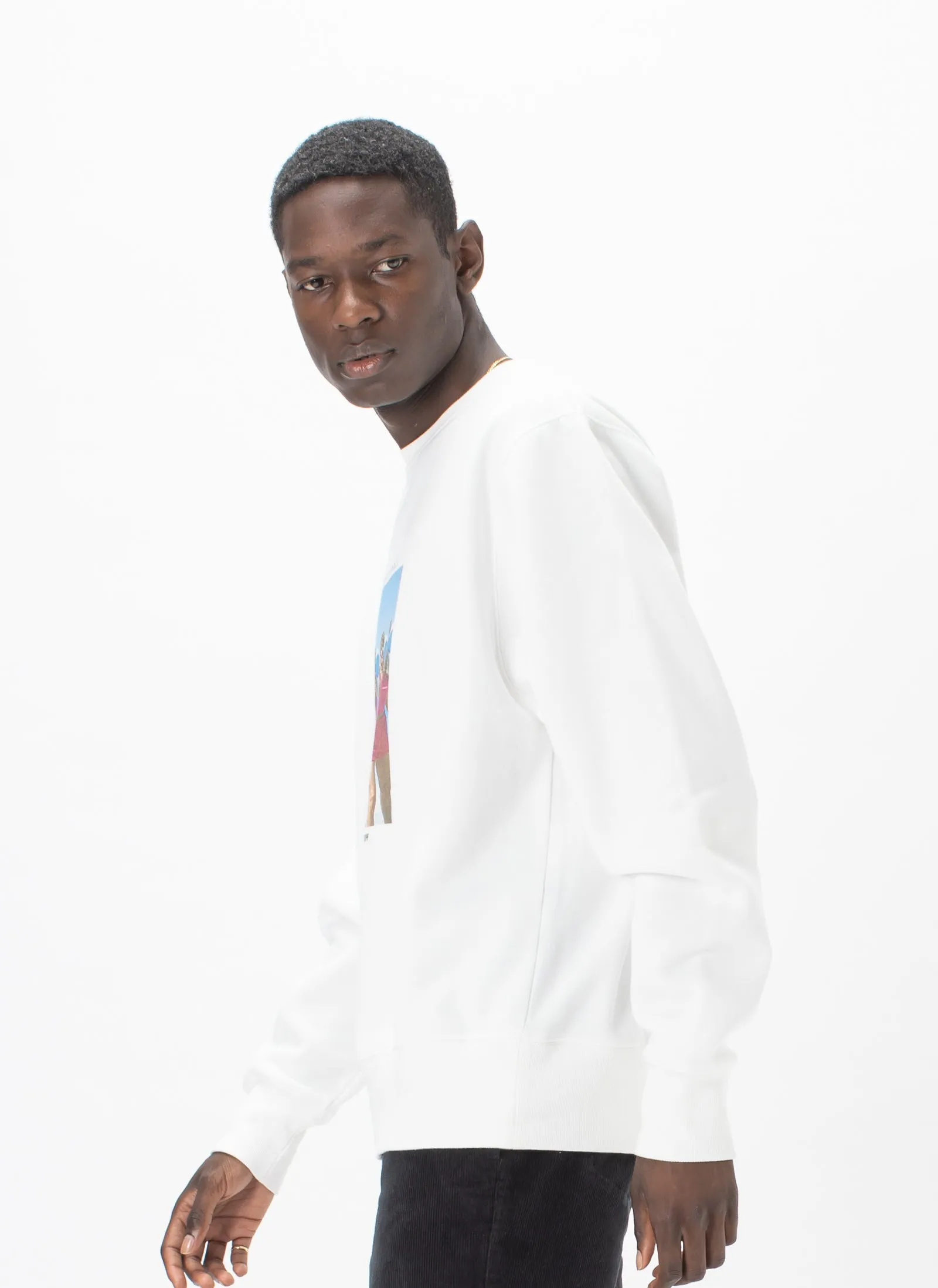 Sun Lover Crew Sweatshirt White