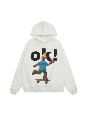 Thesupermade Skateboard Character Printed Hoodie