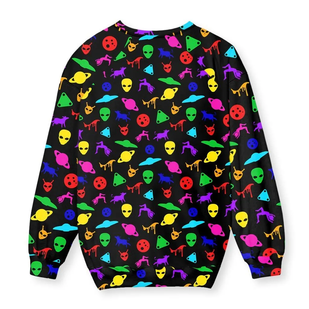 UFO Print Sweatshirt