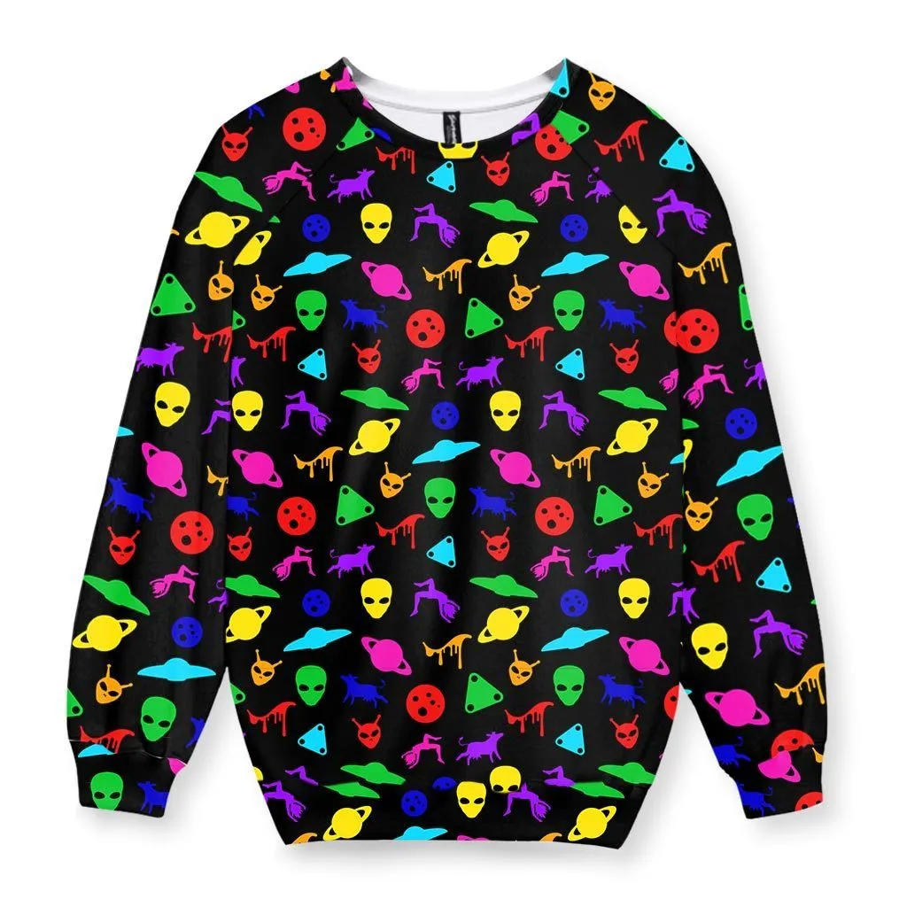 UFO Print Sweatshirt