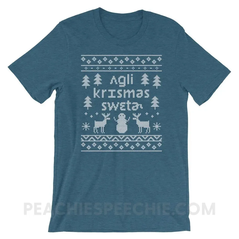 Ugly Christmas Sweater Premium Soft Tee