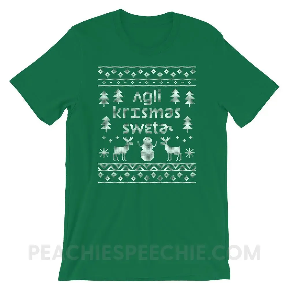 Ugly Christmas Sweater Premium Soft Tee