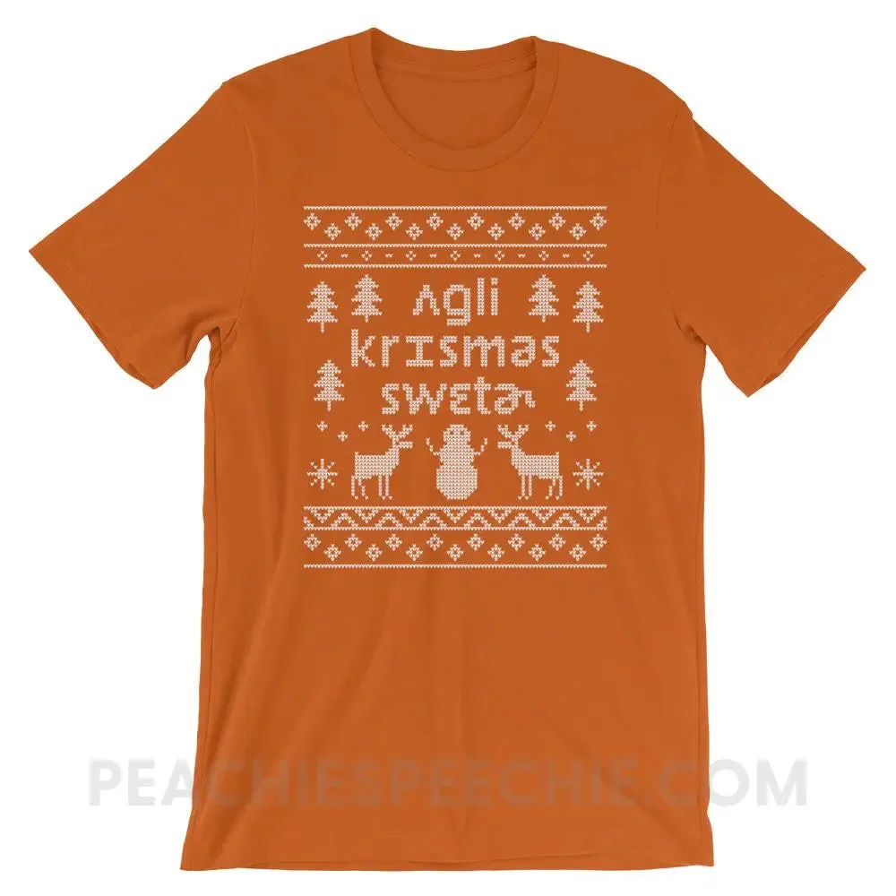 Ugly Christmas Sweater Premium Soft Tee