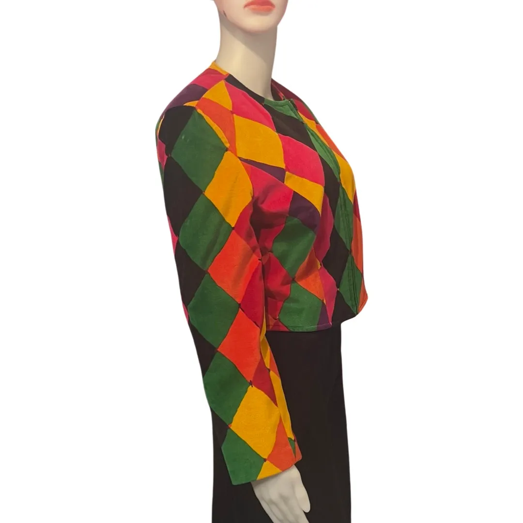 Vintage 1980s Emanuel Ungaro Harlequin Jacket